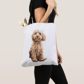 Tote Bag Cockapo Cavoodle Labradoodle mignon Chien Chien-Ch (De près)
