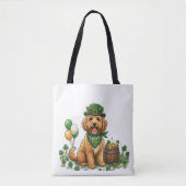 Tote Bag Cockapoo Chanceux St. Patrick (Devant)