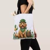 Tote Bag Cockapoo Chanceux St. Patrick (De près)