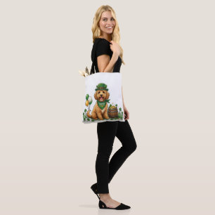 Tote Bag Cockapoo Chanceux St. Patrick