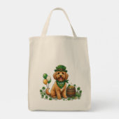 Tote Bag Cockapoo Chanceux St. Patrick (Dos)