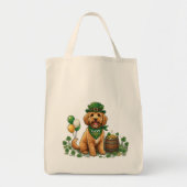 Tote Bag Cockapoo Chanceux St. Patrick (Devant)