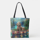 Tote Bag Cockapoo Christmas Festive Voyage (Dos)