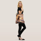 Tote Bag Cockapoo Luxueux Surf – Art du Chien Océan (Sur le modèle)