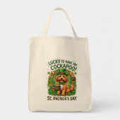 Tote Bag Cockapoo Saint-Patrick Chanceux Pot d'Or (Devant)