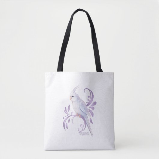 Tote Bag Cockatiel blanc (Devant)