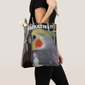 TOTE BAG COCKATIEL PET BIRD FOURRE-TOUT (De près)