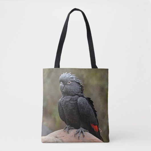 Tote Bag Cockatoo noir (Devant)