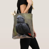 Tote Bag Cockatoo noir (De près)