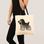 Tote Bag Cocker de l'anglais de bande dessinée (Devant (produit))