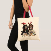 Tote Bag Cocker de Noël Chiens espagnols (Devant (produit))