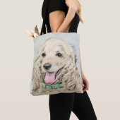 Tote Bag Cocker Spaniel Buff Peinture - Art Chien original (De près)