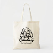 Tote Bag Cocker Spaniel chien (Devant)