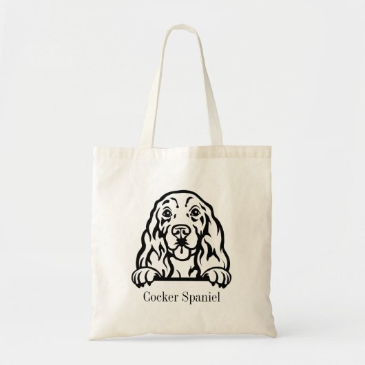 Tote Bag Cocker Spaniel chien (Devant)