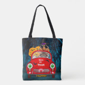 Tote Bag Cocker Spaniel Chien Conduite voiture effrayant Ha (Dos)