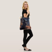 Tote Bag Cocker Spaniel Citrouilles Halloween Épouvantable (Sur le modèle)
