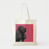 Tote Bag Cocker Spaniel - Noir - Modèles de race de base (Devant)
