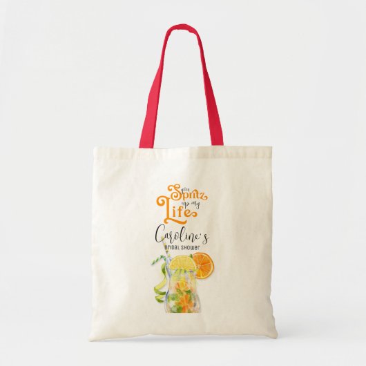 Tote Bag Cocktail Aperol Spritz de style italien pour une f (Devant)