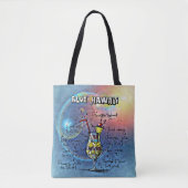 Tote Bag Cocktail Blue Hawaii (#1 sur 12 jeux de recettes d (Devant)