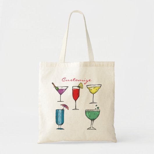 Tote Bag Cocktail Boisson Assortiment Thunder_Cove (Devant)