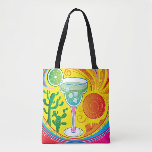 Tote Bag Cocktail Coloré (Devant)