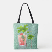Tote Bag Cocktail d'été sous les palmiers (Dos)