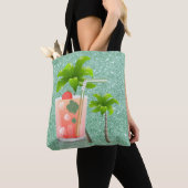 Tote Bag Cocktail d'été sous les palmiers (De près)