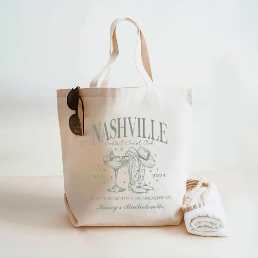 Tote Bag Cocktail sur mesure Nashville Bachelorette Rodeo