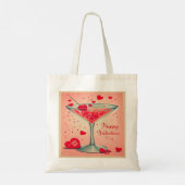 Tote Bag Cocktail Valentine Martini du milieu du siècle (Dos)