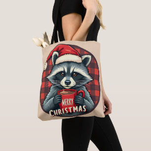 Tote Bag Cocoa de Noël au Raton Laveur de Joie