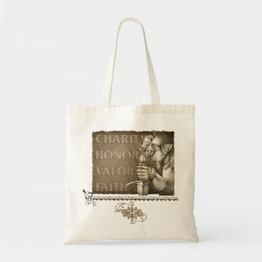 Tote Bag Code de chevalerie (Devant)