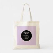 Tote Bag Code QR Business Logo Professionnel Purple Lilac (Dos)