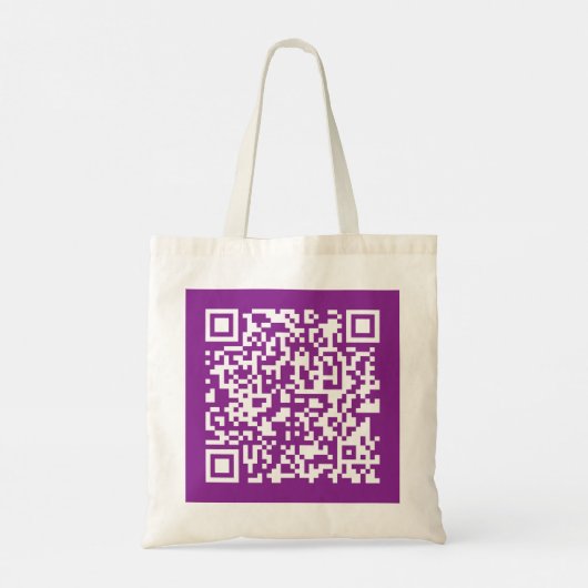 Tote Bag Code QR instantané avec votre URL de site Web | Po (Dos)