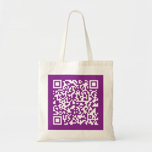 Tote Bag Code QR instantané avec votre URL de site Web | Po (Devant)