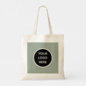 Tote Bag Code QR Logo Professionnel Sage Green (Dos)