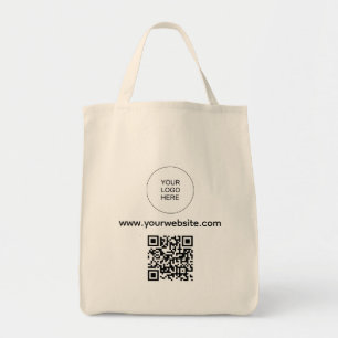 Tote Bag Code QR Téléchargez votre logo Adresse du site Web