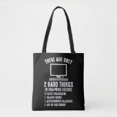 Tote Bag Codeur ingénieur programmeur informatique (Devant)