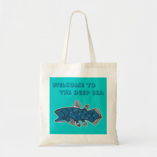 Tote Bag Coelacanth Fourre-tout "ACCUEIL VERS la MER