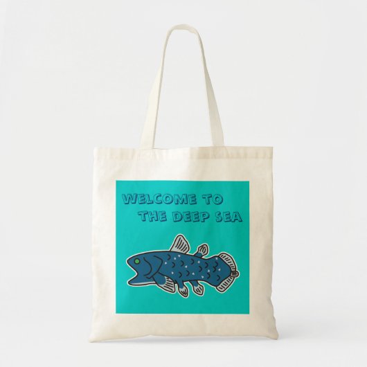 Tote Bag Coelacanth Fourre-tout "ACCUEIL VERS la MER (Devant)