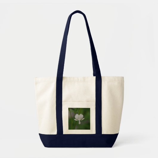 Tote Bag Coeur à saignement blanc unique (Devant)