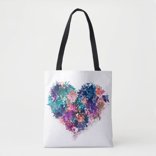 Tote Bag coeur Abstrait (Devant)