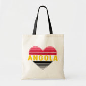 Tote Bag Coeur angolais, I Love Angola (Devant)