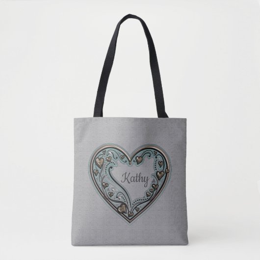 Tote Bag Coeur antique (Devant)