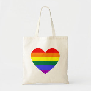 Tote Bag Coeur arc-en-ciel du Gay pride LGBT