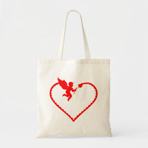 Tote Bag Coeur avec un cadeau cupide pour vous