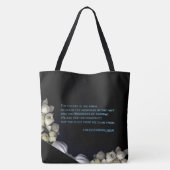 Tote Bag "Coeur blanc en noir de la lune" & Doubt (Dos)
