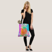 Tote Bag Cœur bohème (Sur le modèle)