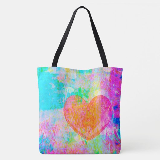 Tote Bag Coeur Boho (Dos)