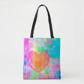 Tote Bag Coeur Boho (Devant)