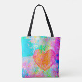 Tote Bag Coeur Boho (Dos)